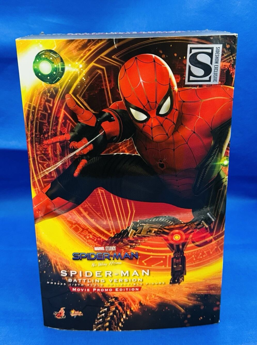 Hot Toys MMS625 Spider-Man Battling Version Promo 1/6 No Way Home Complete